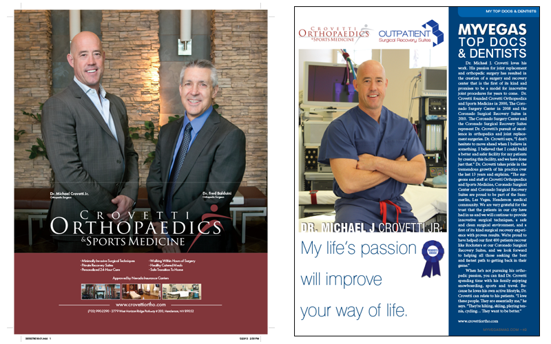 COSM magazine ad sample