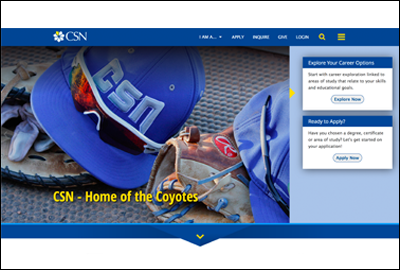 College of Southern Nevada (CSN) home page